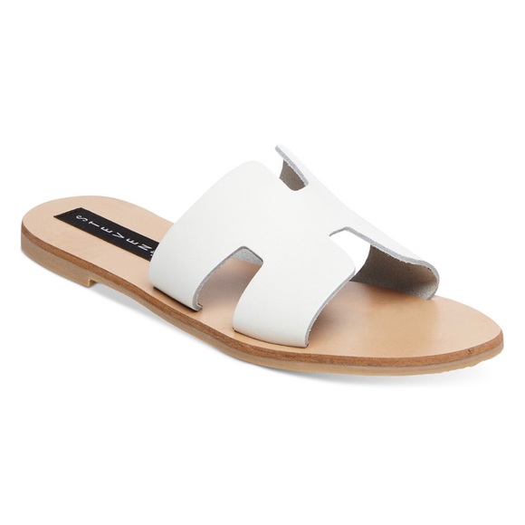 steve madden greece sandals white